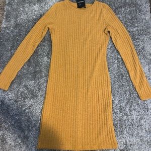 Ribbed Long Sleeve Dress